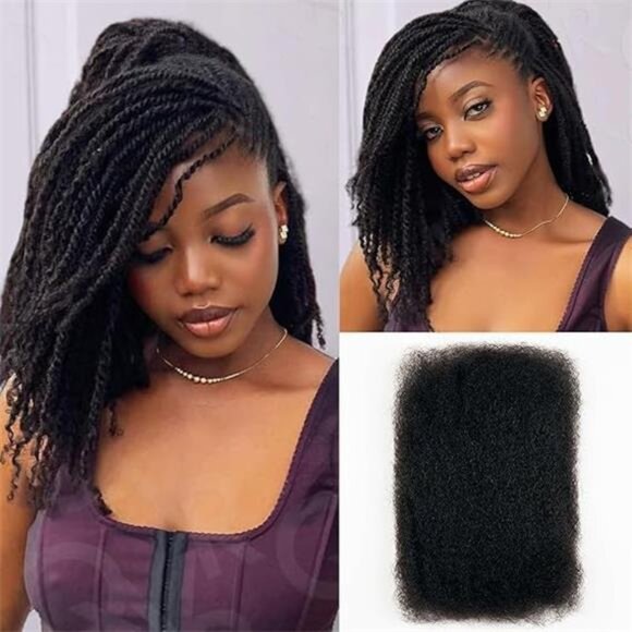 Bulk Human Hair for Dreadlocks Extensions Repair Locs, Twist